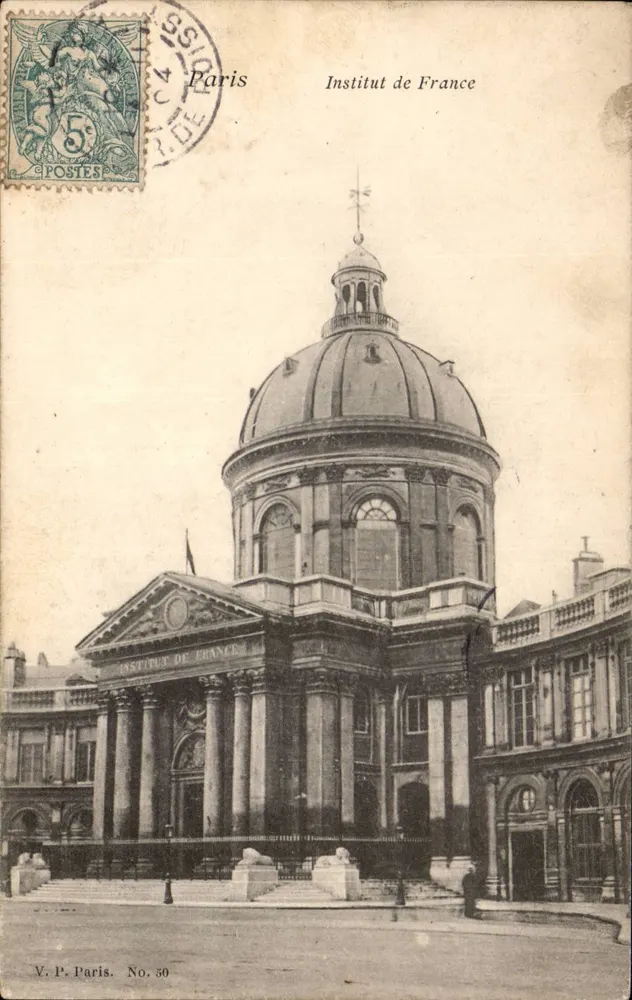 Institut de France — Paris — V.P. Paris. No. 50 - Frente