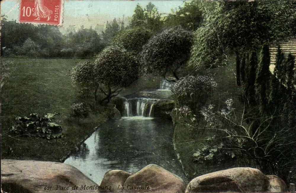 Parque de Montsouris — A Cascata — editor desconhecido, n° 691 - Frente
