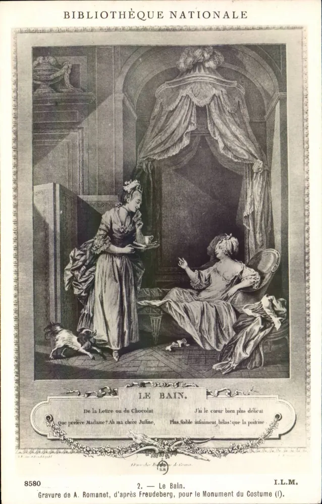 Nationalbibliothek — Kupferstich von A. Romanet nach Freudeberg — Nr. 8580 - Vorderseite