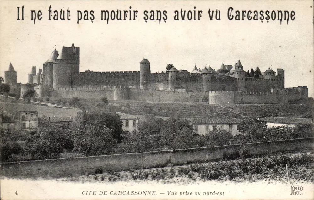 Stadt Carcassonne — Aufnahme aus nordöstlicher Richtung — JND Fotografie - Vorderseite