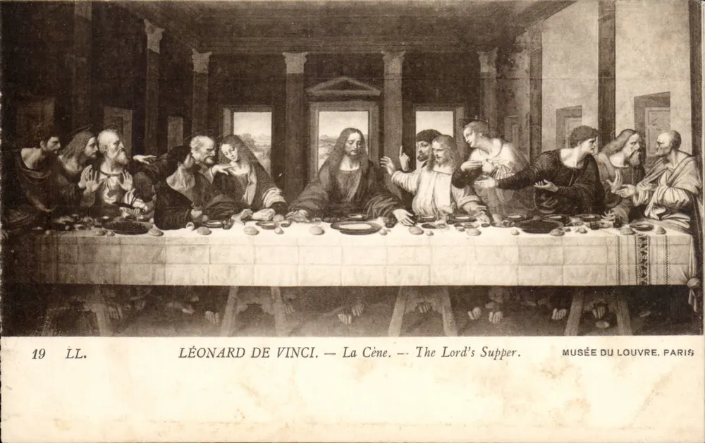 A Última Ceia — Leonardo da Vinci — Museu do Louvre, Paris - Frente