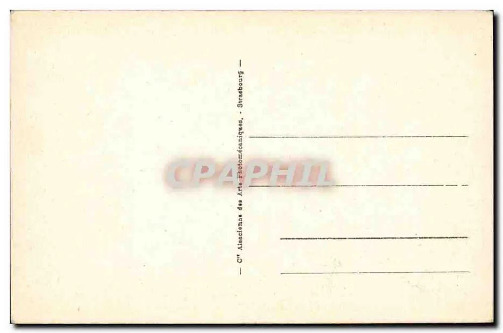 Lourdes - Der Festungsburg und die Berge — C° Alsaciens des Arts Photomécaniques, Straßburg, n° 94 - Rückseite