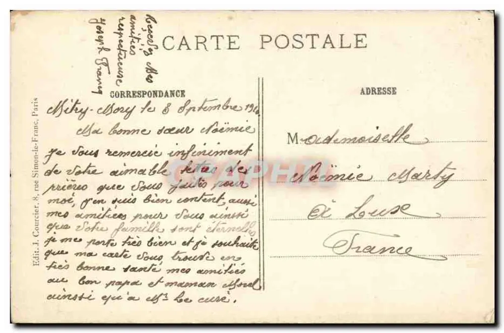 Paris - A Torre Eiffel - Construída de 1887 a 1889 - J.C. 539 - Verso