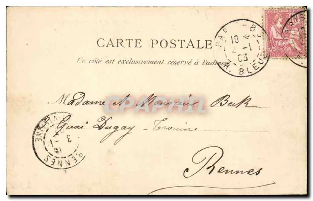PARIS — O Louvre — Machuel & Cie, n°180 - Verso