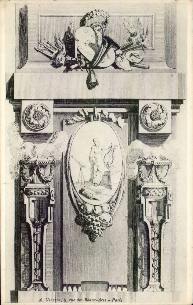 Architecturale verfraaiing — Detail van de gevel — A. Vincent, 4, rue des Beaux-Arts - Parijs - Voorkant