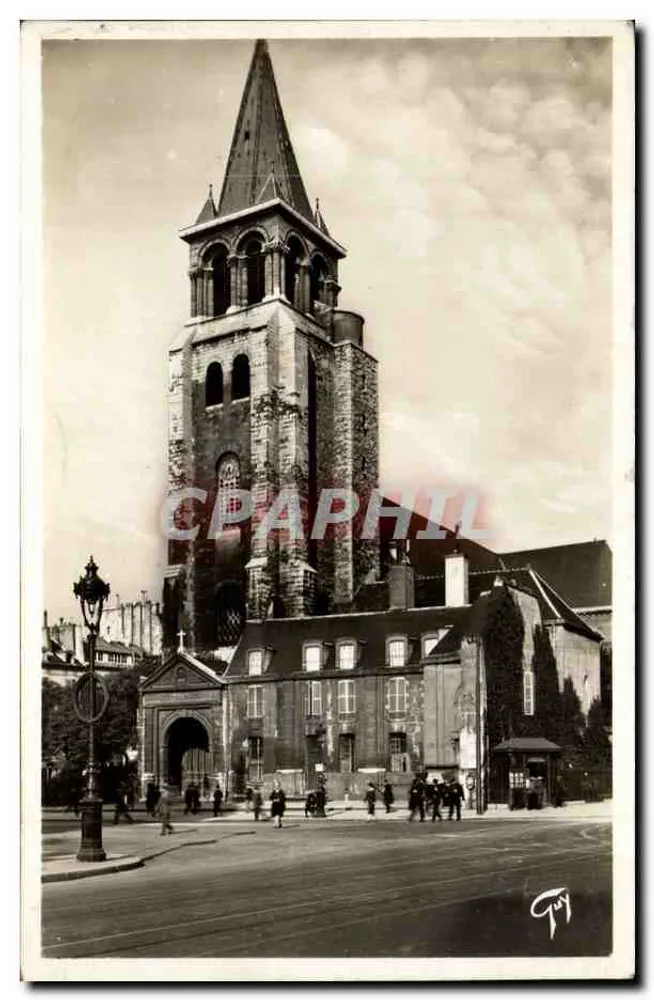 Igreja de São Germain-des-Prés — Paris — Editor A. Leconte - Frente