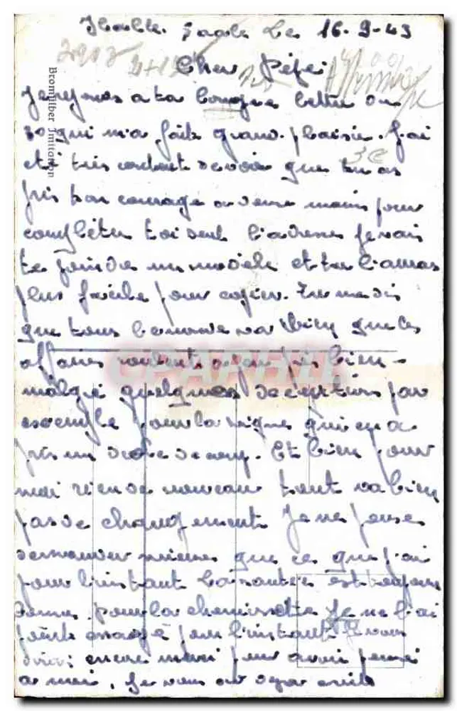 Halle a/Saale — Parte junto ao Torre de Leipzig — editor desconhecido, n° de série 8102 - Verso