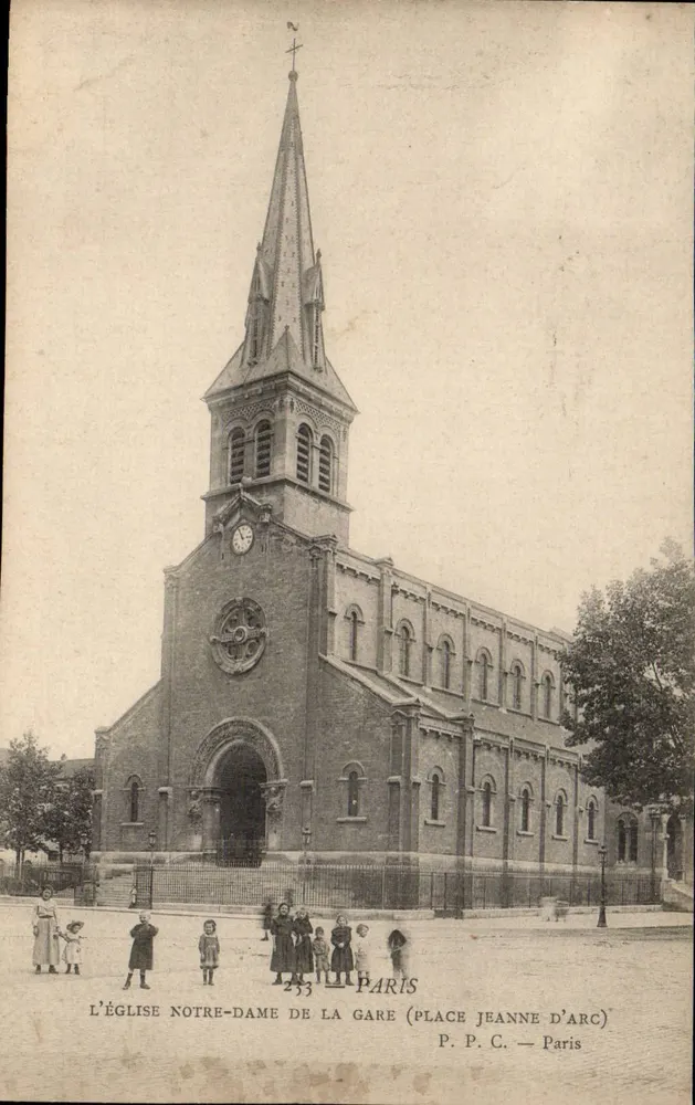 Die Kirche Notre-Dame de la Gare (Place Jeanne d'Arc) — Paris — P. P. C. - Vorderseite