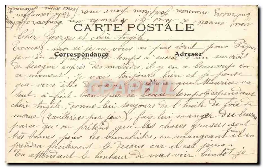 Saint-Laurent — Igreja de Paris — L. J. Q. editora, Angoulême-Paris. — 40. - Verso