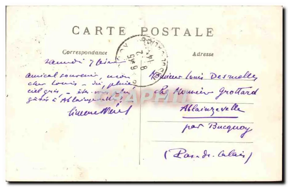 Paris — Museu de Cluny, O Jardim — C. M. — n° 1635 - Verso