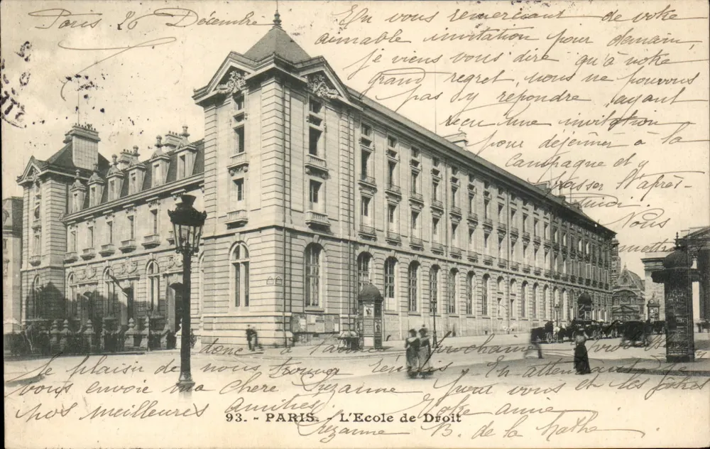 Paris - A Escola de Direito — 93. - PARIS. - A Escola de Direito - Frente