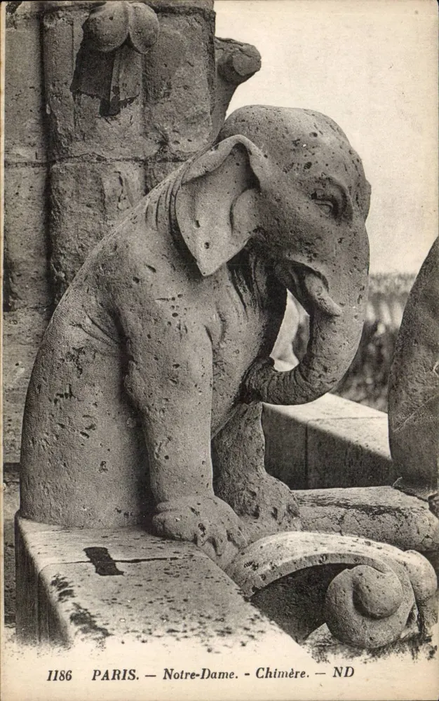 Paris — Notre-Dame — Chimère — ND — n°1186 - Frente