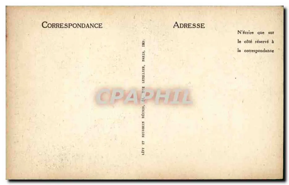 Paris — Notre-Dame — Chimère — ND — n°1186 - Verso