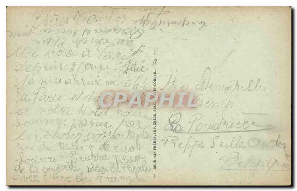 Paris — Notre-Dame, Chimère — Chimaera - Verso