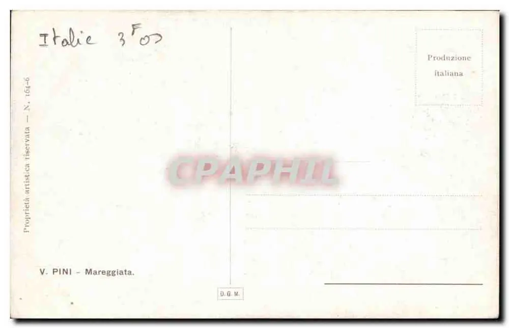 Stürmische See — V. PINI — N. 164-6 - Rückseite
