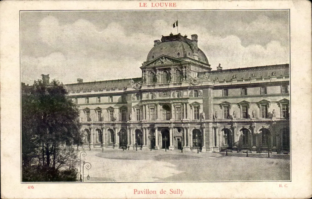 O Louvre — Pavilhão de Sully — B.C. n° 495 - Frente