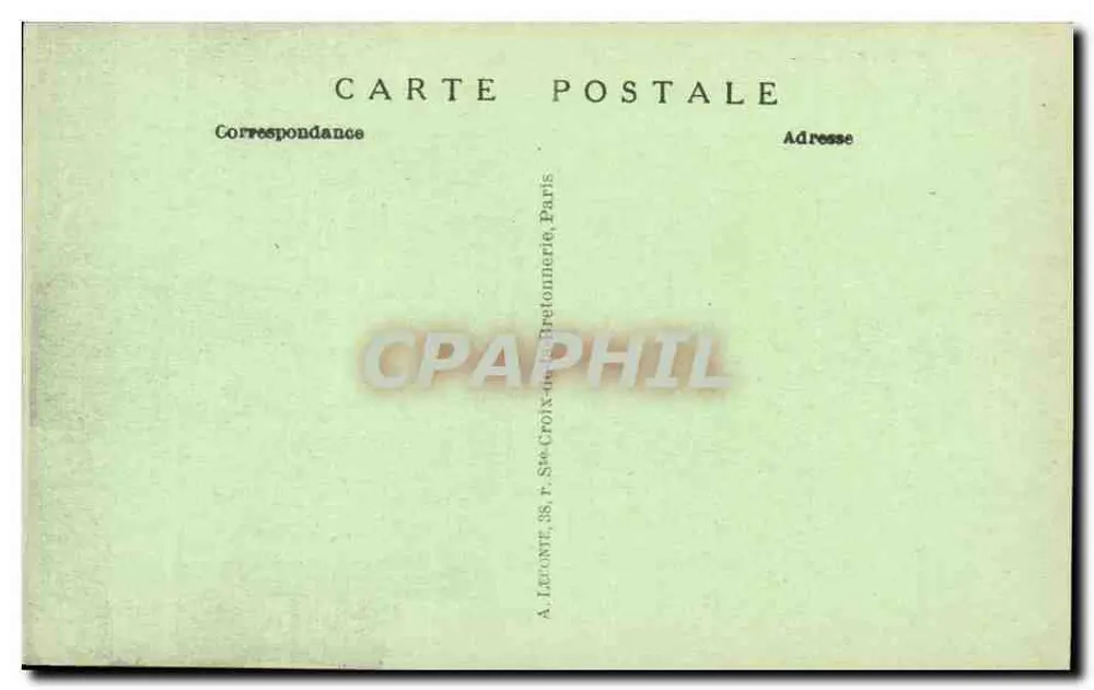 Paris — Les Invalides — A. L. - Verso