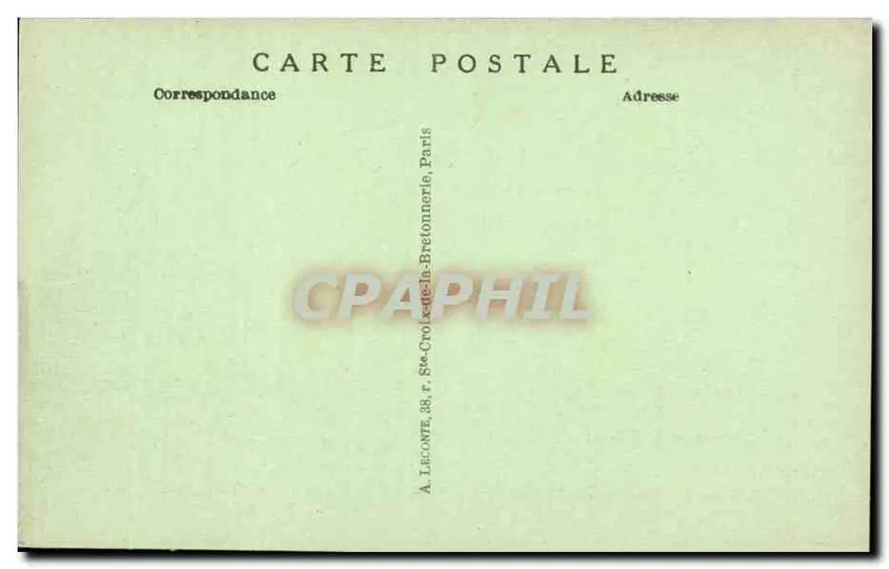 Paris — Ansicht des Trocadéro unter der Eiffelturm — A. L. - Rückseite