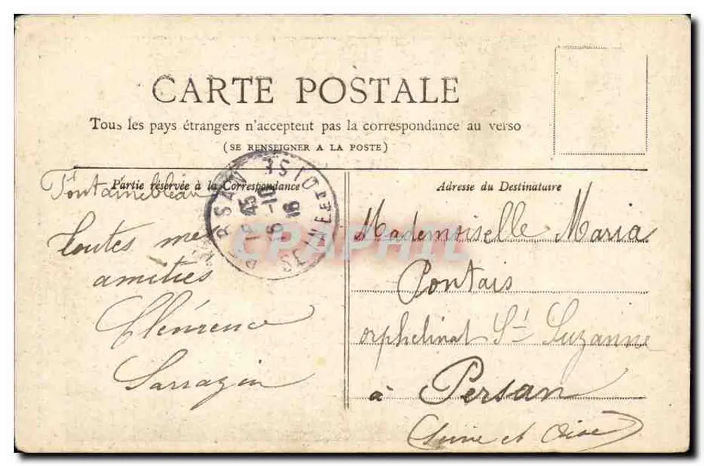 Paris — A Igreja da Trindade — Collection Petit Journal - Verso