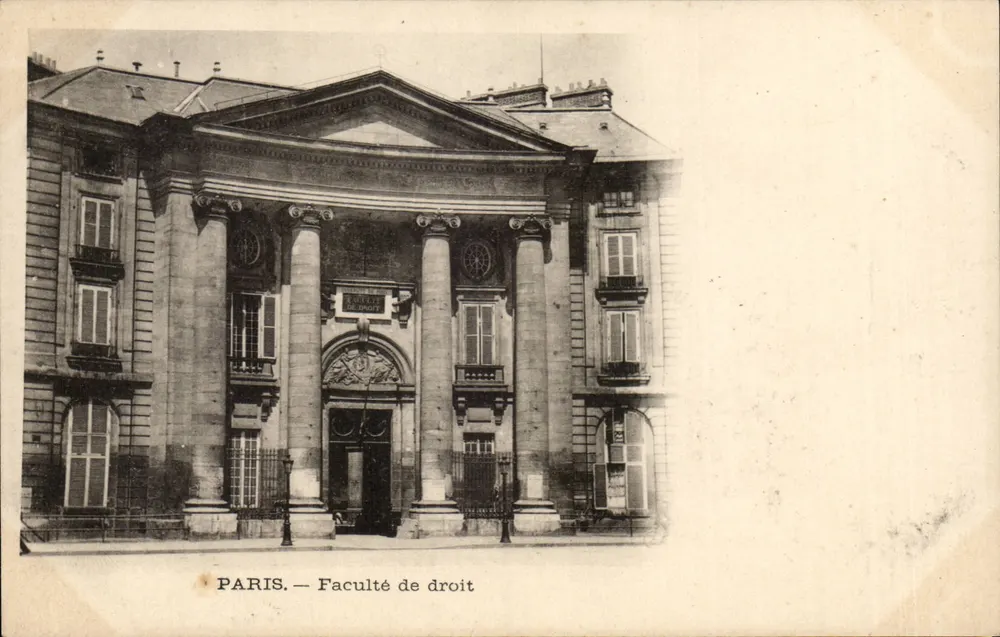 PARIS — Faculdade de Direito — sem editor nem número visível - Frente