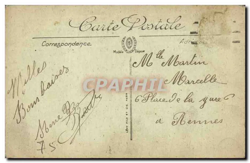 Paris — Torre Saint-Jacques — LL — Lévy Fils et Cie - Verso