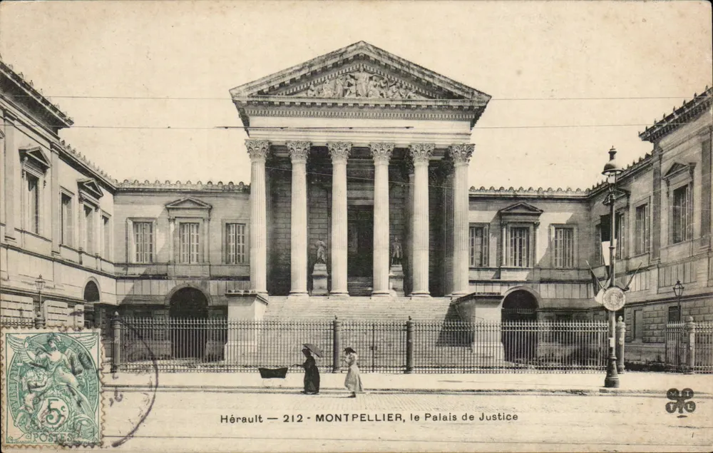 Montpellier — O Palácio de Justiça — Hérault — 212 — Editor Hérault - Frente