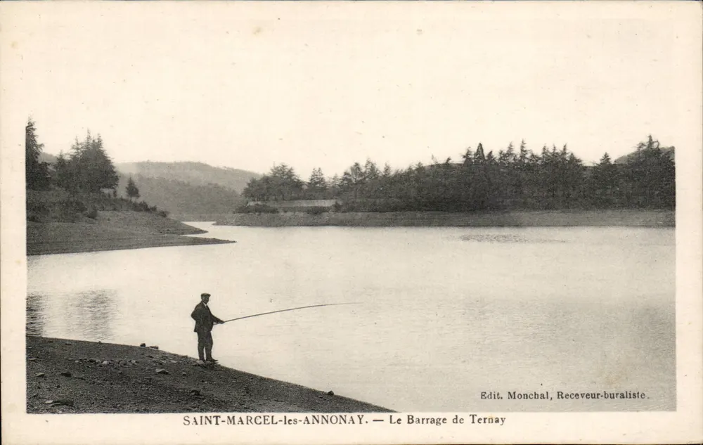 Saint-Marcel-lès-Annonay — Przezorność Ternay — Wyd. Monchal, Receveur-buraliste - Awers