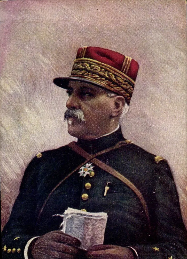 General en uniforme — retrato — editor Tarjeta postal antigua (Cámara Sindical Francesa) - Anverso