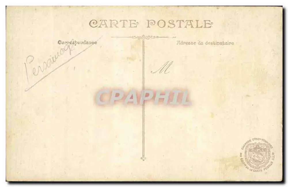 General en uniforme — retrato — editor Tarjeta postal antigua (Cámara Sindical Francesa) - Reverso