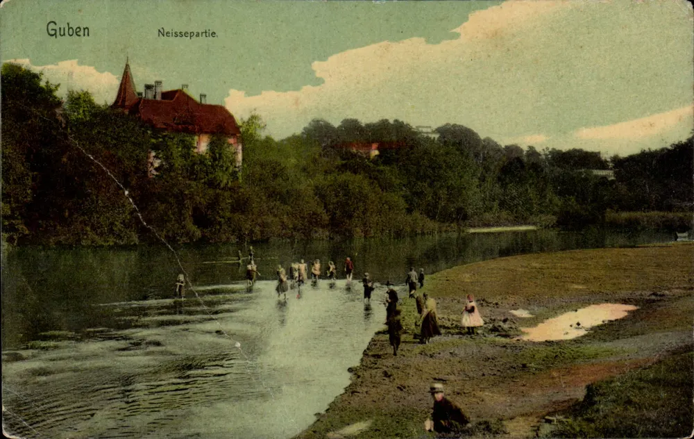 Guben — Neissepartie — wydawca nieznany, numer serii nie widoczny - Awers