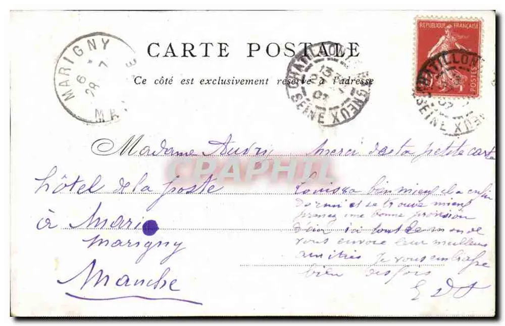 Arco do Triunfo — Editado pelo Bon Marché — Paris - Verso
