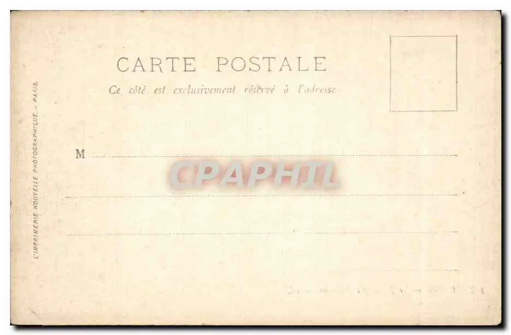 Paris — O Jardim das Tuileries — LL. — n° 505 - Verso