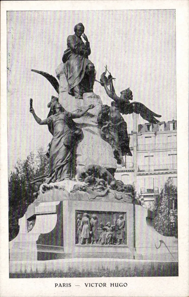 Paryż — Victor Hugo — Pomnik Victora Hugo 1802-1880 - Awers