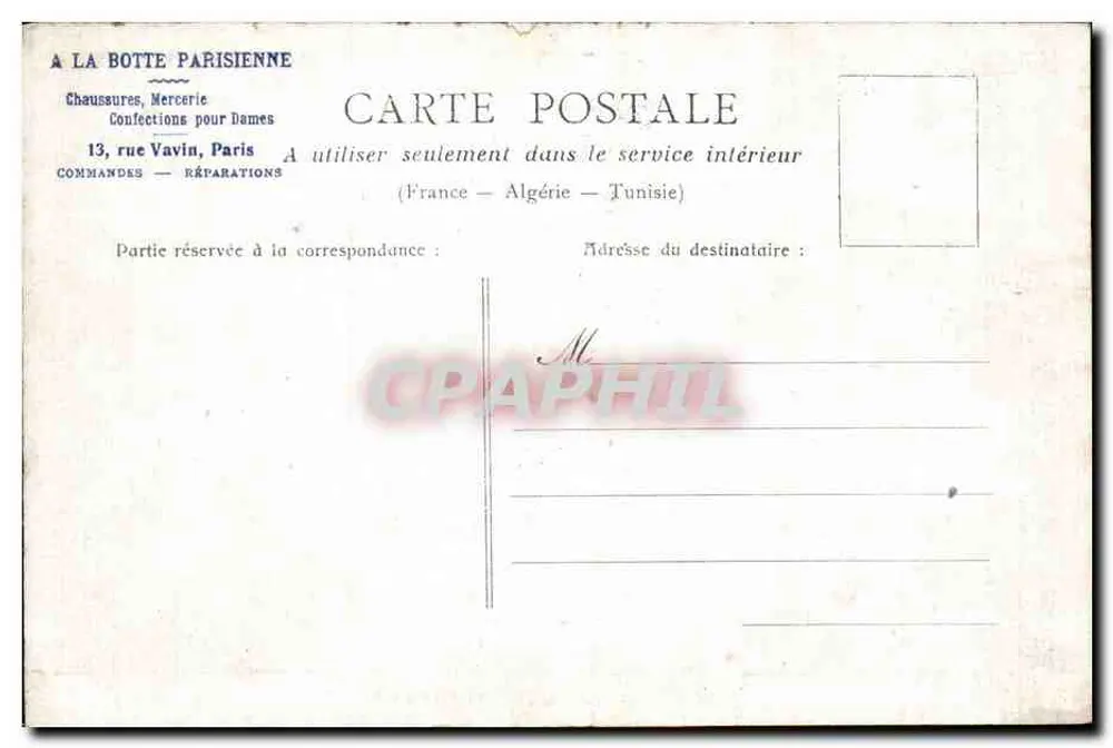 Paris — A Estação Saint-Lazare — editor não identificado - Verso