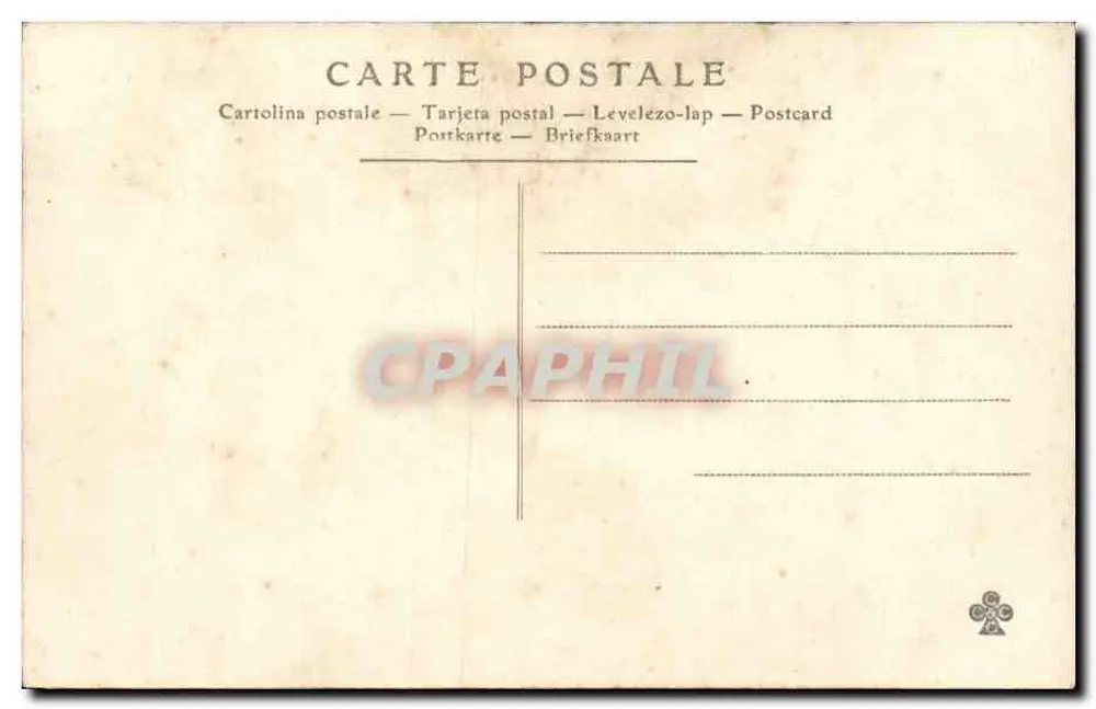 Jeune femme souriante — tenant un bouquet de fleurs — éditeur non imprimé sur la carte - Rückseite
