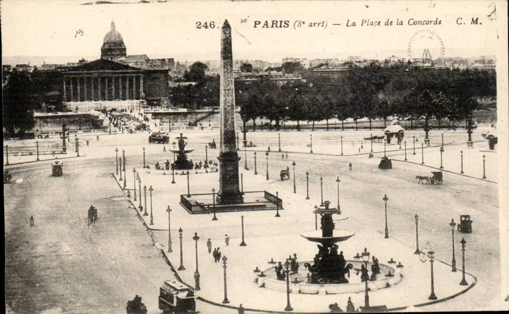 Paris (8e arrondissement) — A Praça da Concorde — C.M. n°246 - Frente