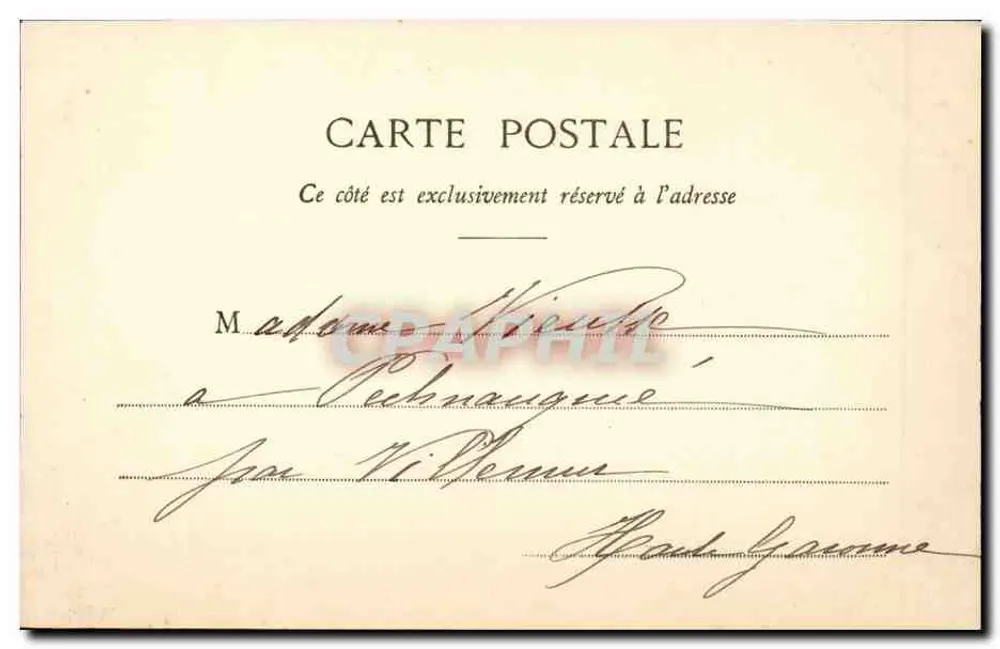 Paris - O Parc Monceau - As Ruínas — editor anônimo, n° 20 - Verso