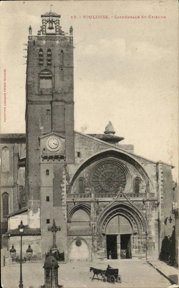 Toulouse - Catedral de São Etienne — Fototipia Labouche Frères Toulouse, n°19 - Frente