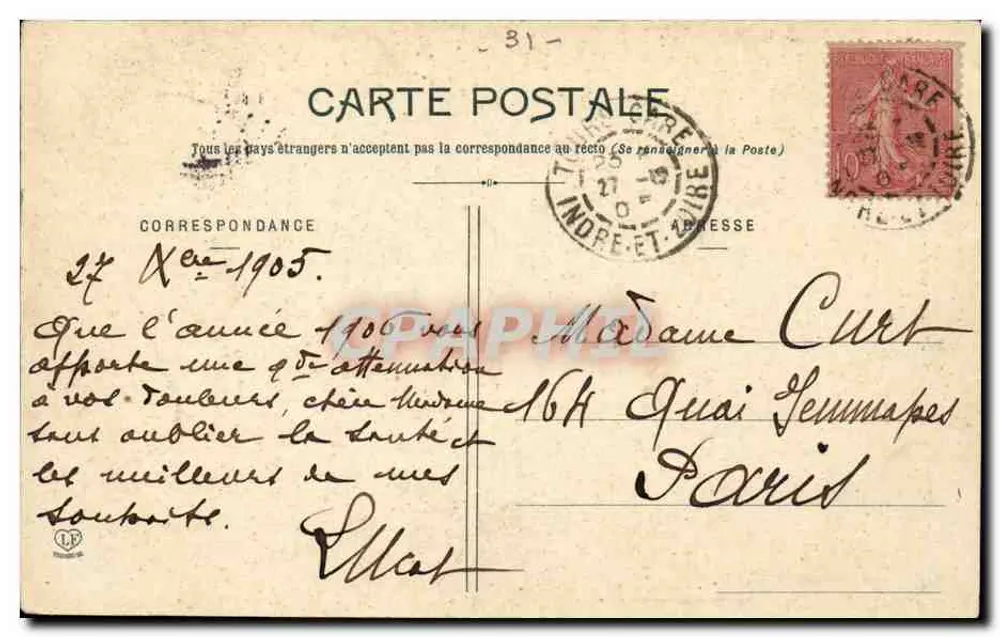 Toulouse - Catedral de São Etienne — Fototipia Labouche Frères Toulouse, n°19 - Verso