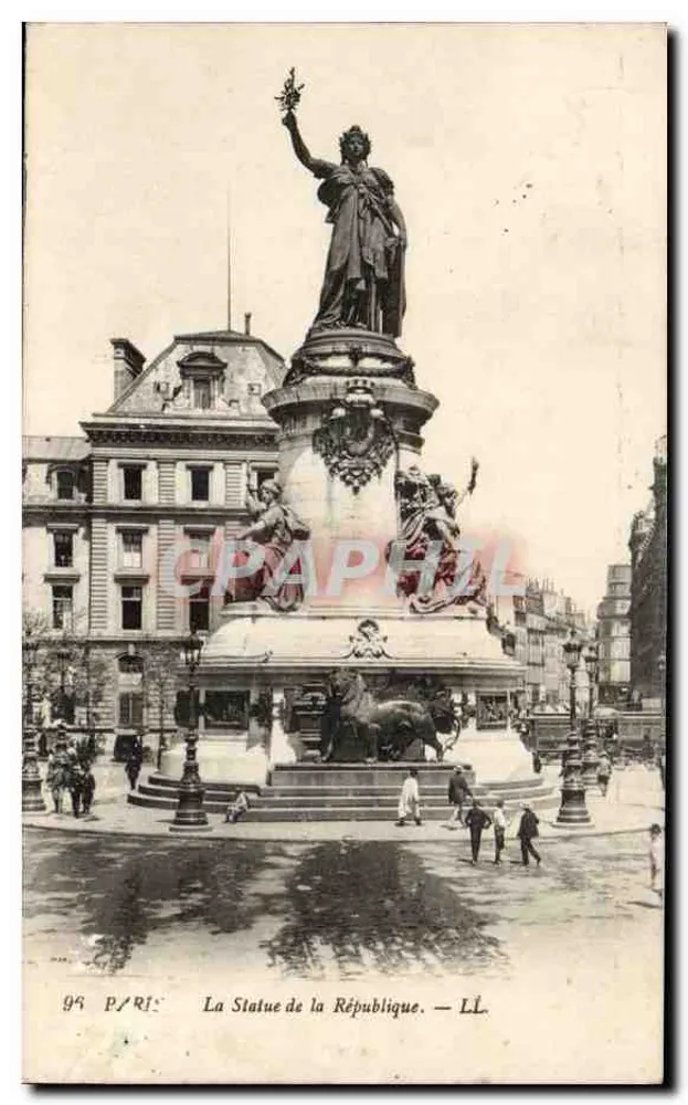 Paris — A Estátua da República — LL - Frente