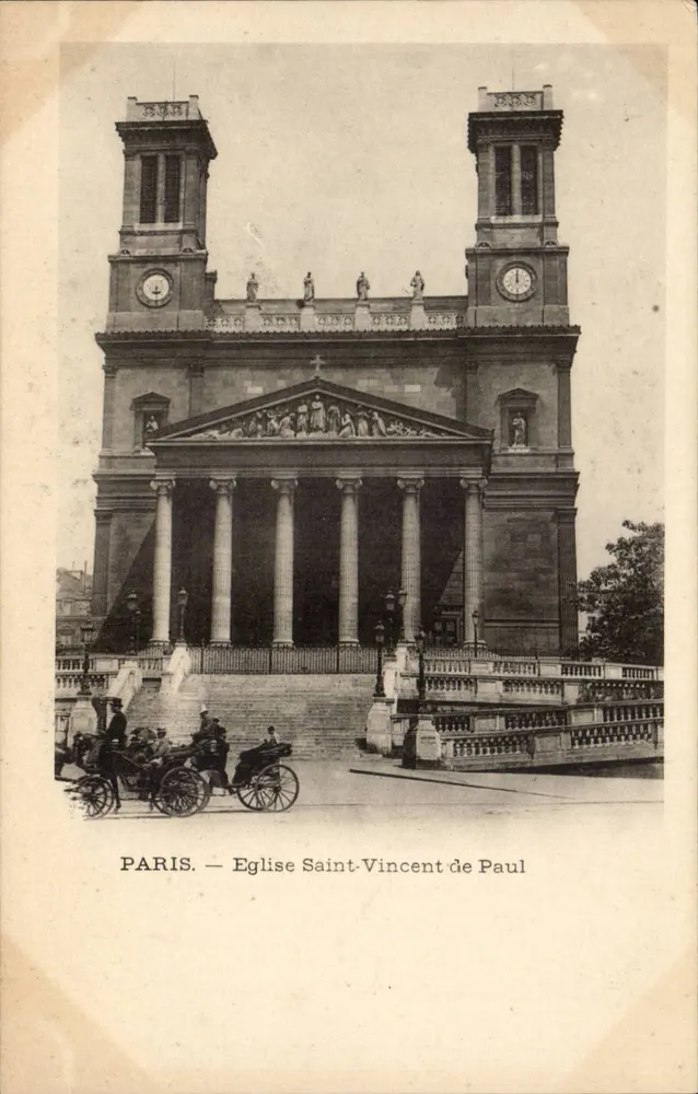 Parigi — Chiesa di San Vincenzo de Paoli — senza editore né numero visibile - Recto