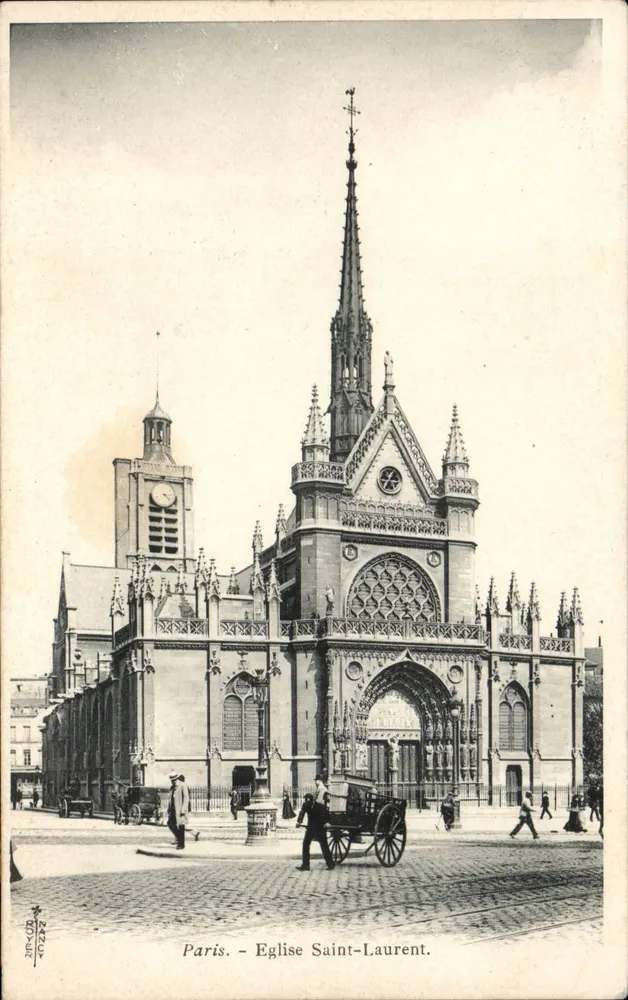 Paris - Igreja de São Laurent — Gynac - Frente