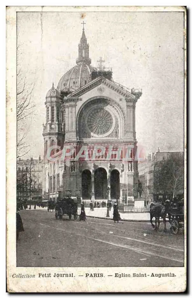 Paris — Igreja de São Agostinho — Coleção Petit Journal - Frente