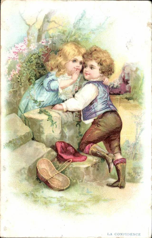 Zwei Kinder, die ein Geheimnis teilen — Die Vertraulichkeit — unbekannter Verlag, Seriennummer nicht sichtbar - Vorderseite