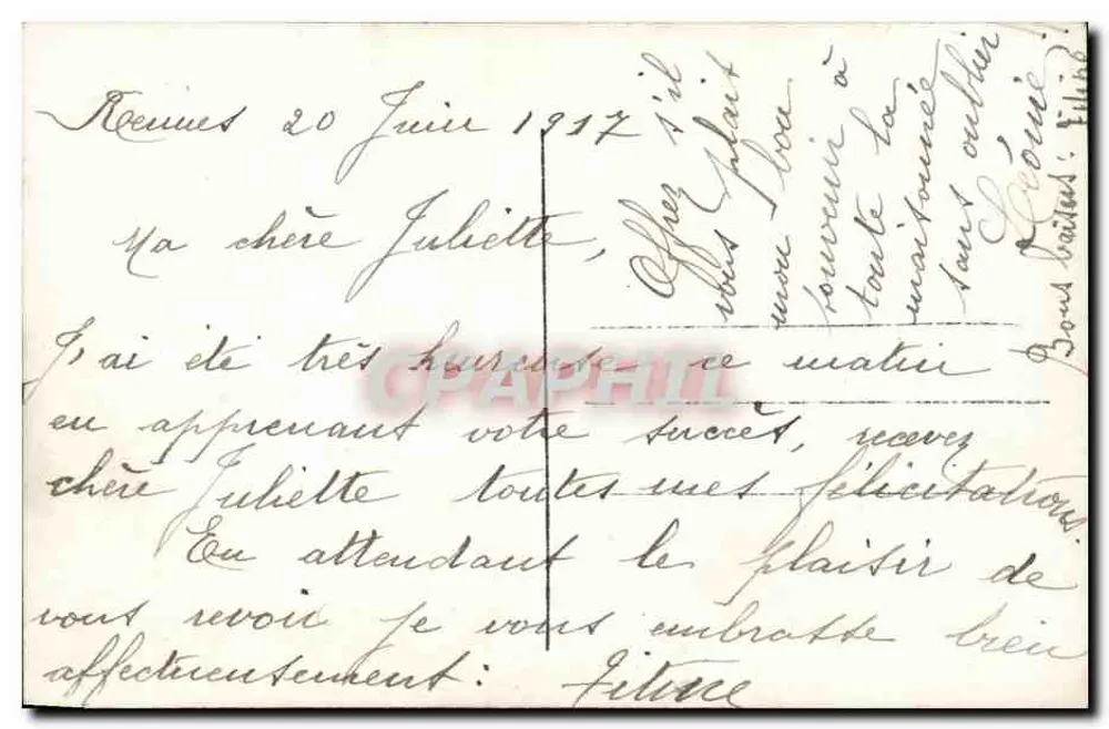 Junge Frau in bunter Kleidung — Portrait — unbekannter Verleger - Rückseite