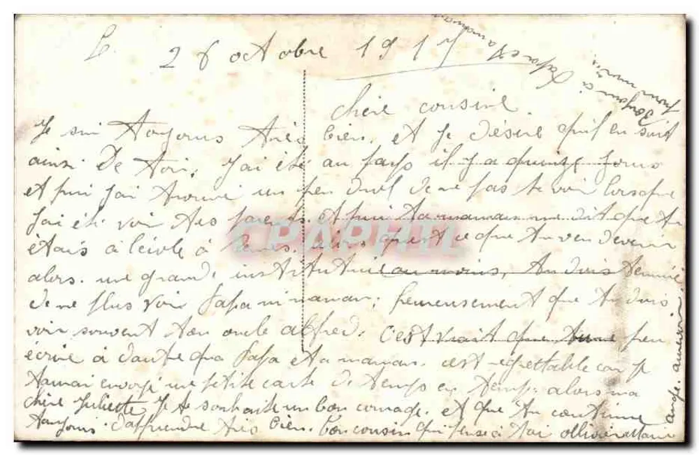 Bouquet di fiori in un cesto — editore Furia, n° 1793 - Verso