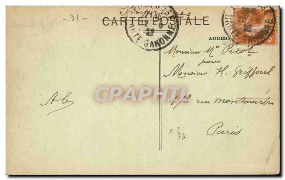 Toulouse - Le Grand-Rond — Edición Bayard, n° 165 - Reverso