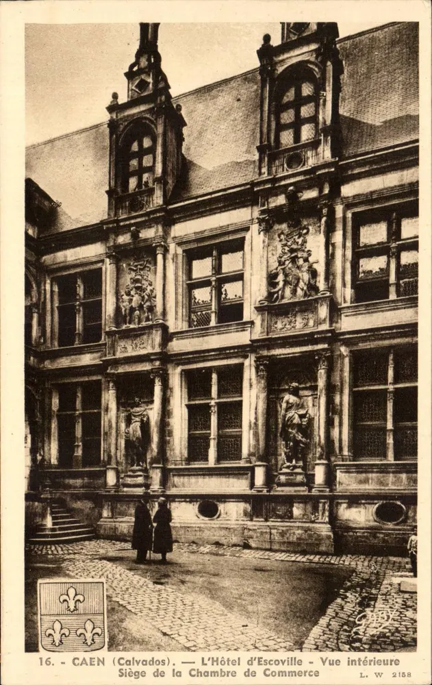 Caen (Calvados) — Das Hotel d'Escoville — Sitz der Handelskammer — Innenansicht — Gaby, n° 2158 - Vorderseite