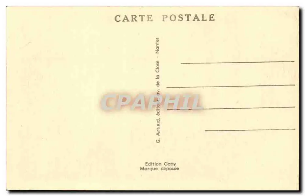 Caen (Calvados) — Das Hotel d'Escoville — Sitz der Handelskammer — Innenansicht — Gaby, n° 2158 - Rückseite