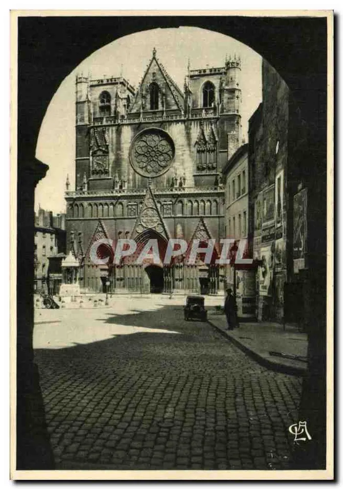 Lyons — Catedral de São João — Édition G.-L. Arlaud, n° 1096 - Frente